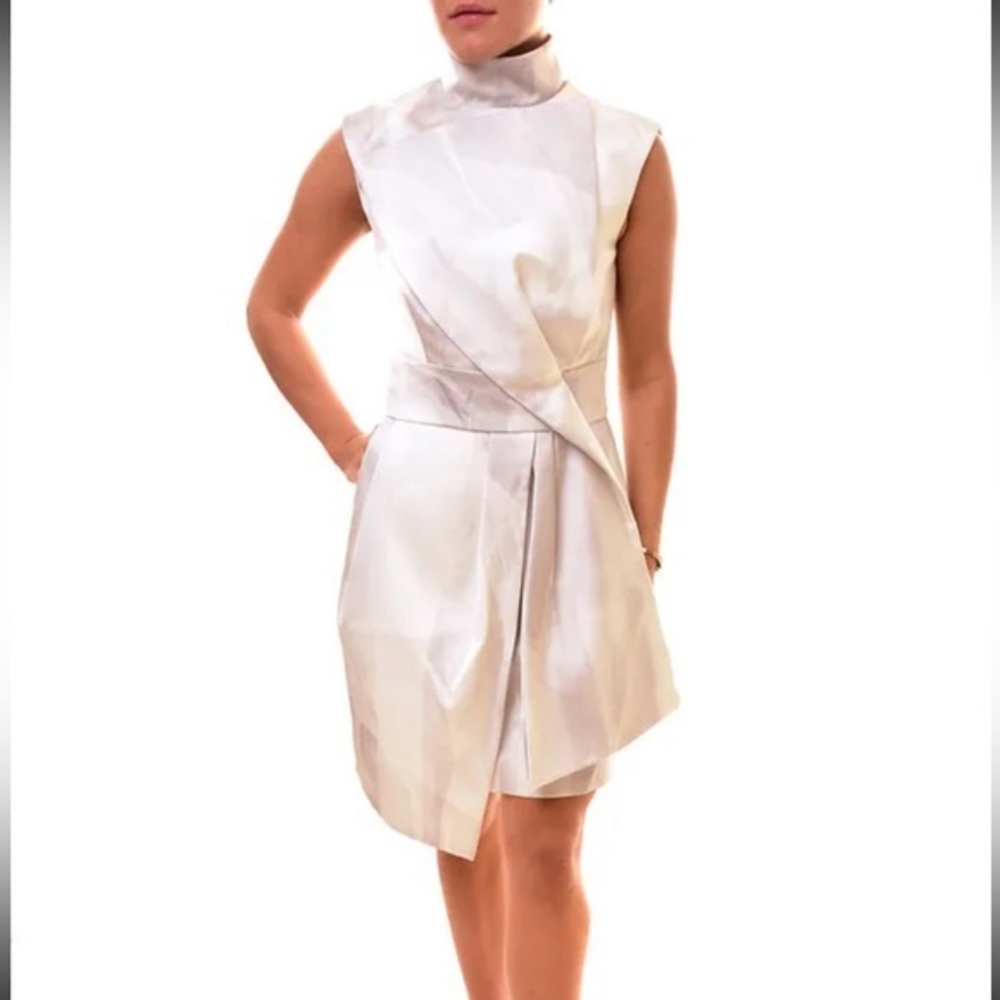 Revolve Brand “Keepsake” Grey/ Silver Mini Formal Dress Small NWT